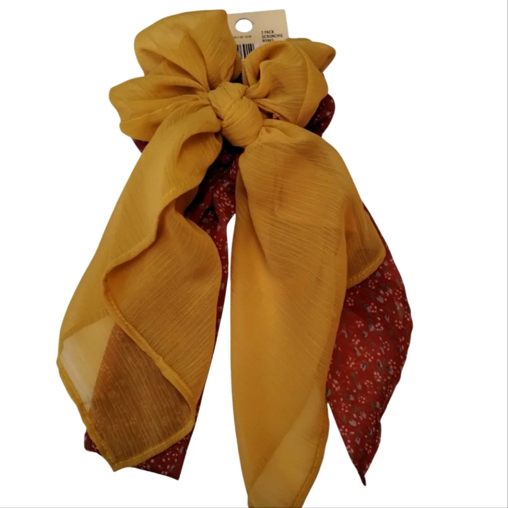 Visage Scrunchie Bows 2-pack New Hair Accessories